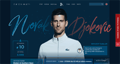 Desktop Screenshot of novakdjokovic.com